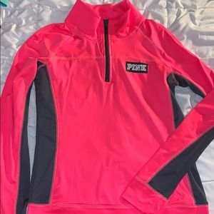 Pink quarter zip